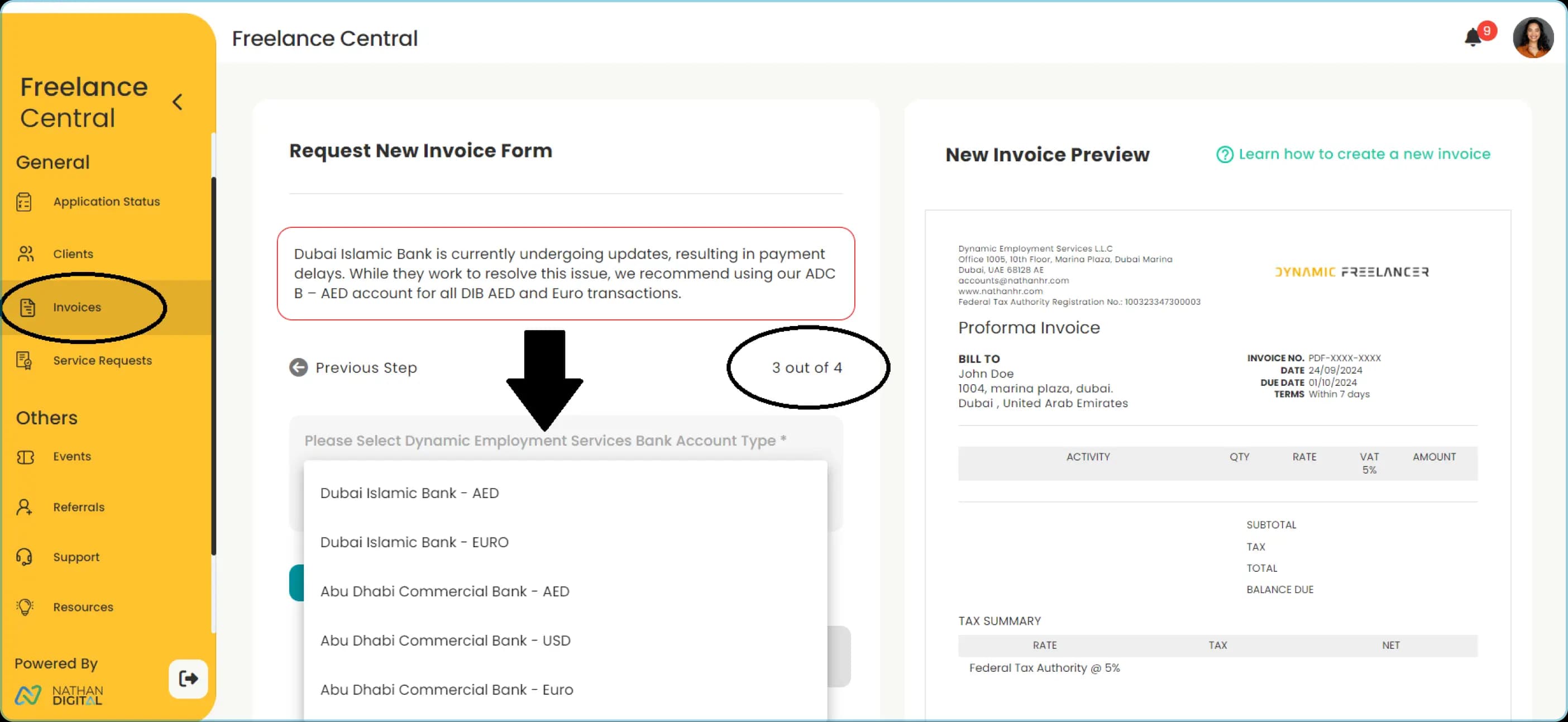 Invoicing illustration